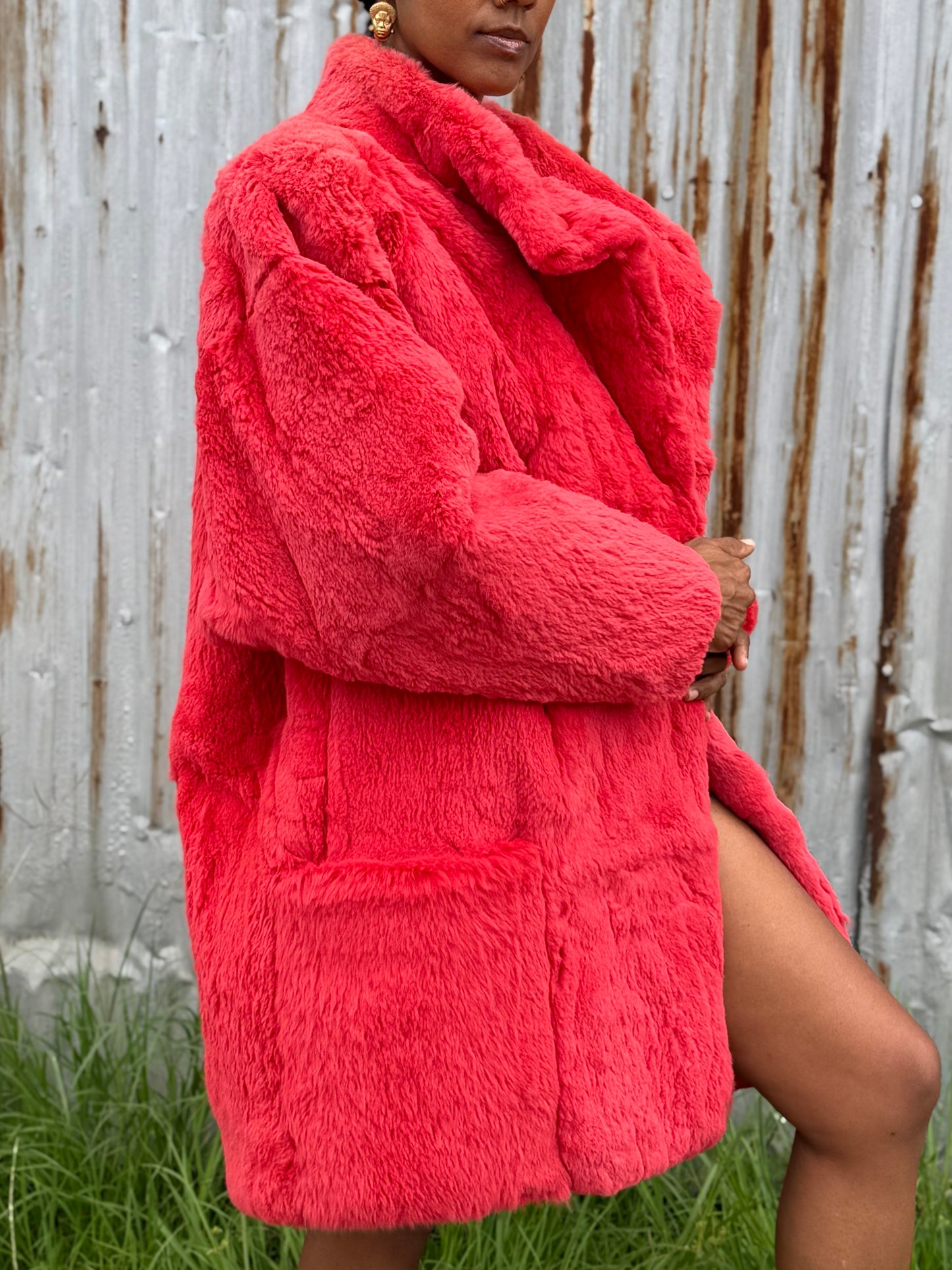 Pink ROXCITICUS Rabbit Fur