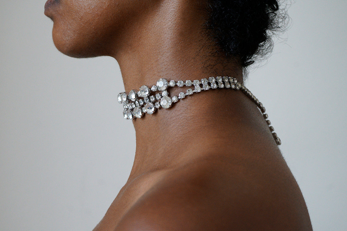 Vintage Rhinestone Choker